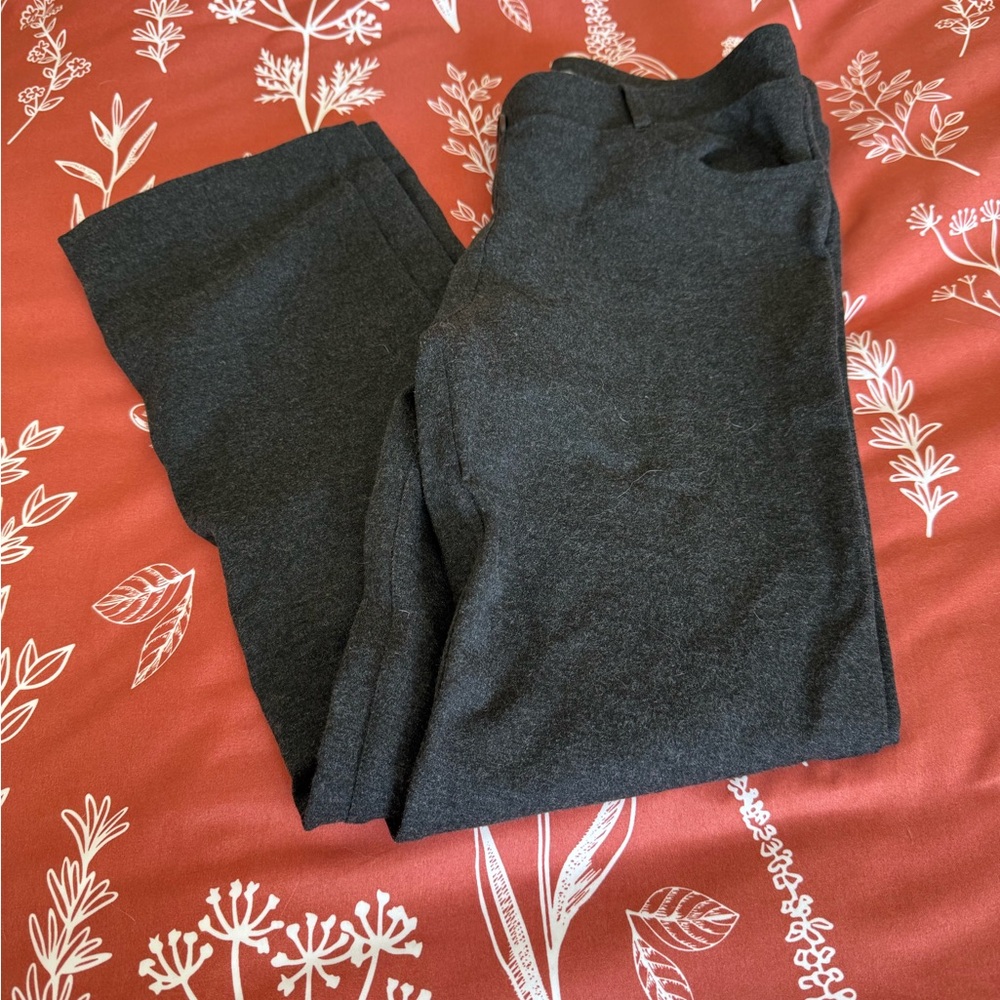 Betabrand Charcoal Boot-Cut Pants